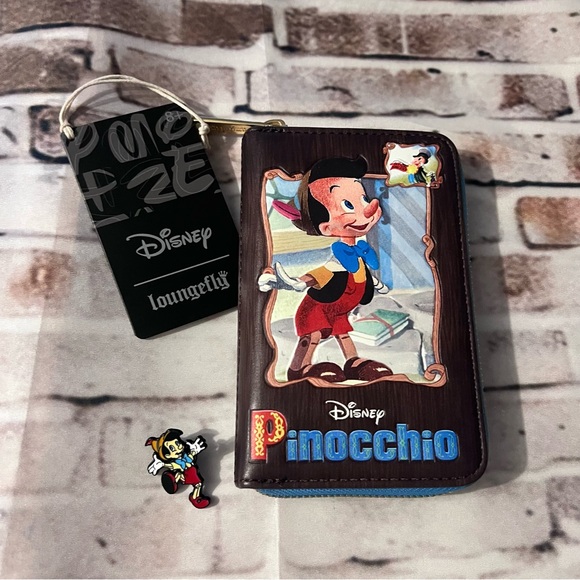 Loungefly Pinocchio Large Wallet & Pin - Picture 1 of 5